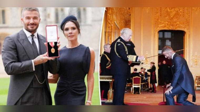 “سابق فٹبال اسٹار ڈیوڈ بیکہم کو ’سر‘ کے اعزاز سے نوازا گیا”