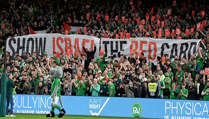 “آئرش فٹ بال ایسوسی ایشن کا فیفا سے اسرائیل پر پابندی لگانے کا مطالبہ”